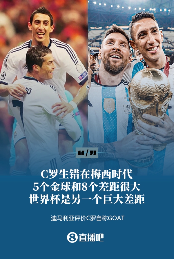 C羅自稱GOAT？迪馬利亞：他生錯(cuò)在梅西時(shí)代，5金球和8個(gè)差距很大
