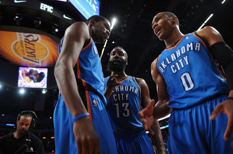 雷霆三少得分全部進(jìn)入歷史前20！他們是NBA歷史最大的如果嗎？